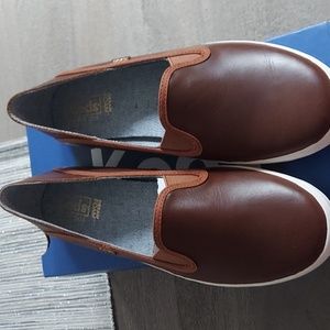 Keds crashback leather slip on